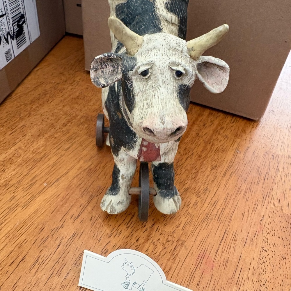 Primitive farmhouse cow